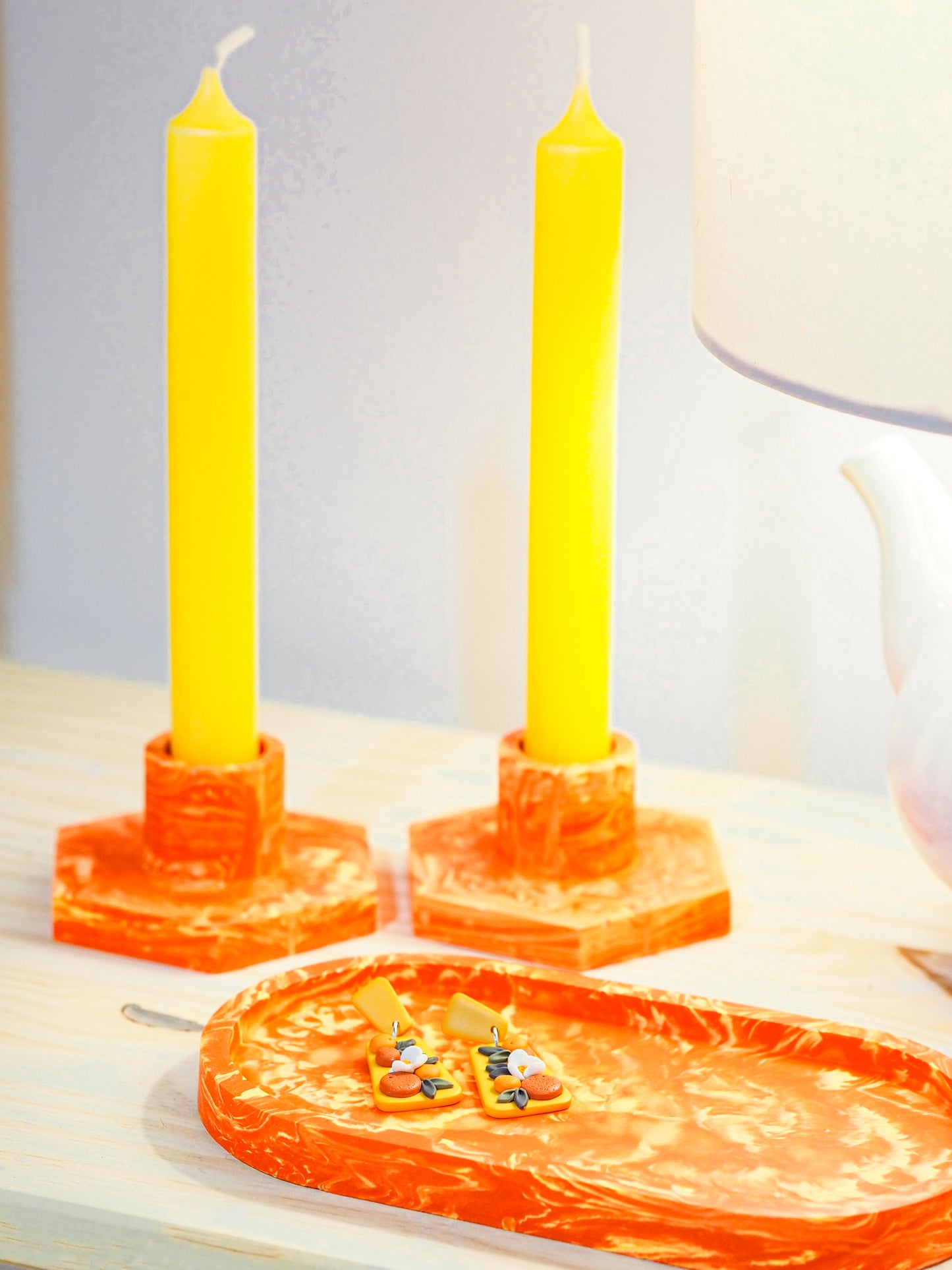 Marbled Oval Trinket Tray