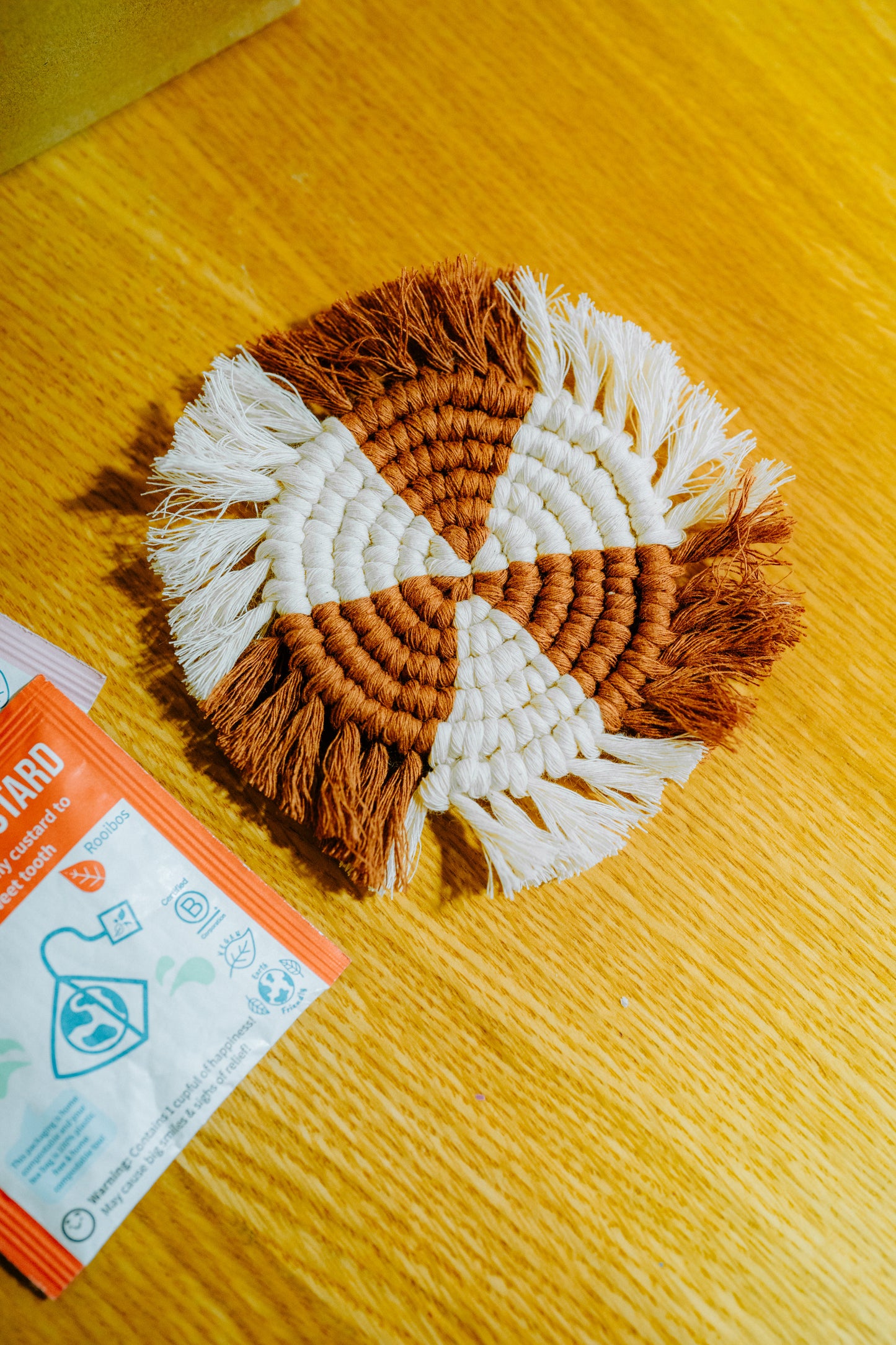 DIY Macrame Drinks Coaster Set