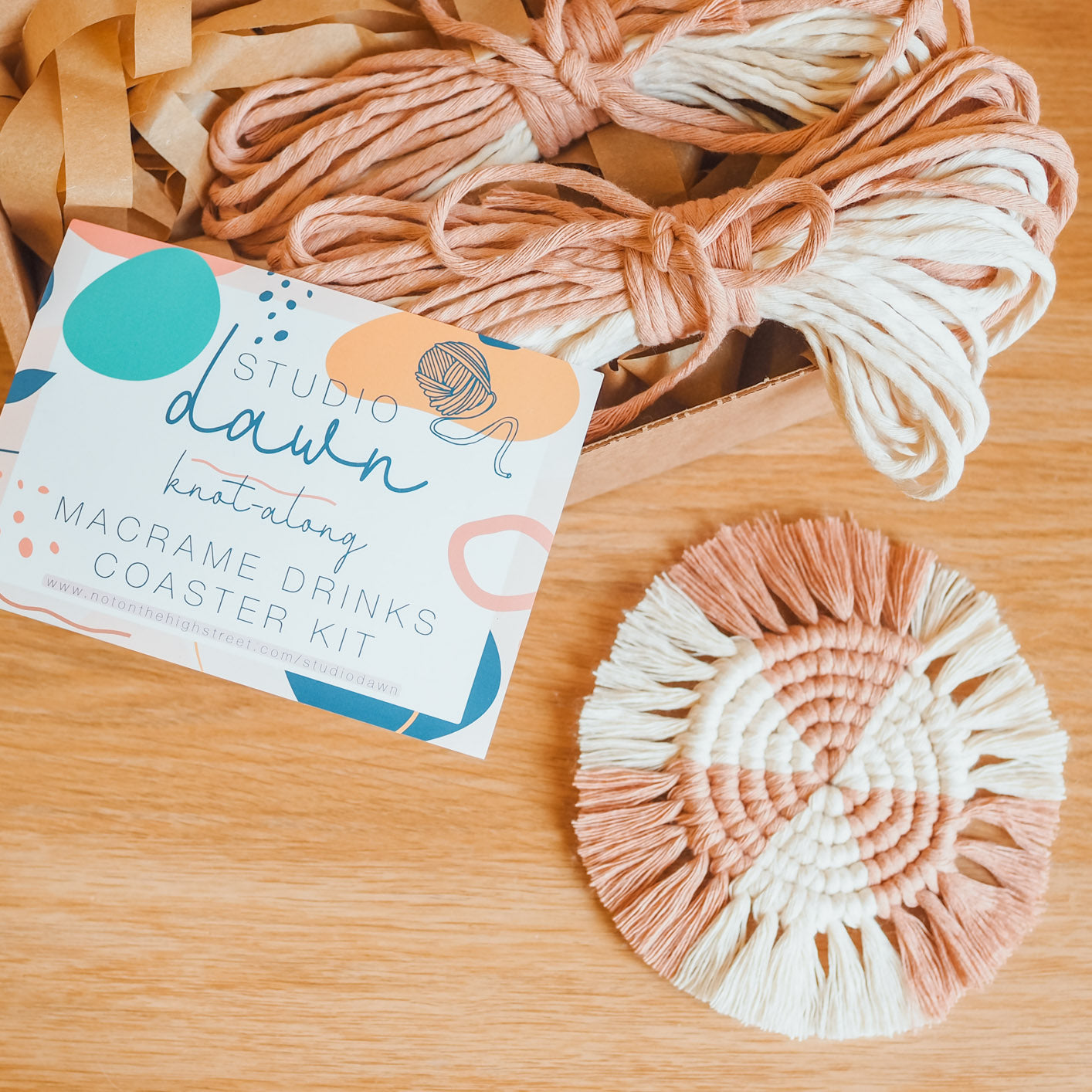 DIY Macrame Drinks Coaster Set