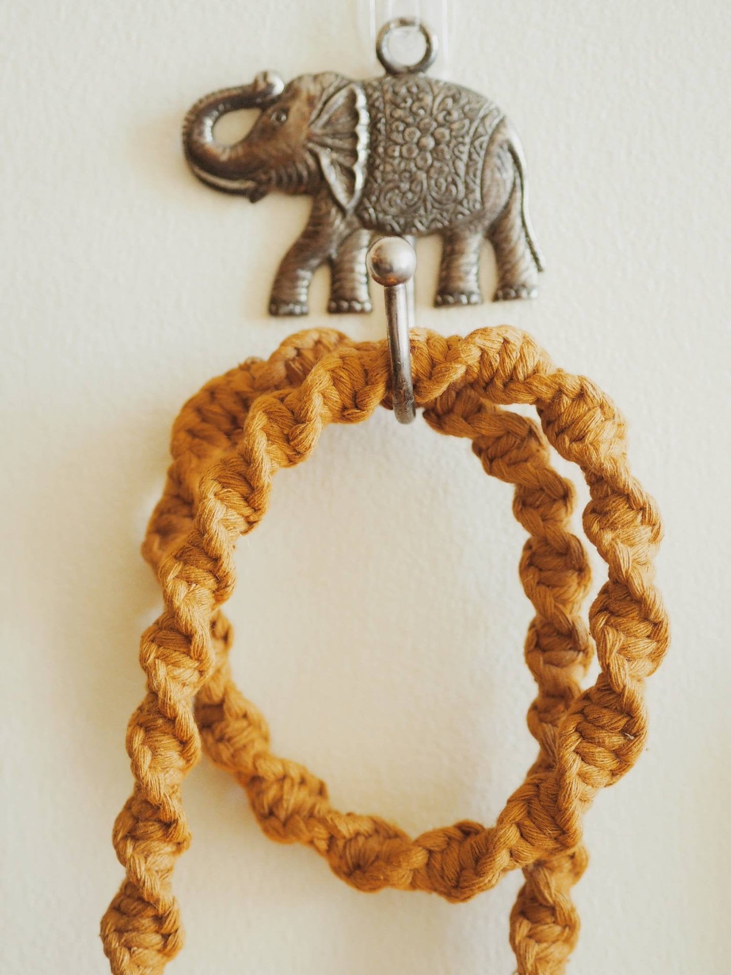 Hanging Wall Light Lamp with Macrame Cord | Choose your colour