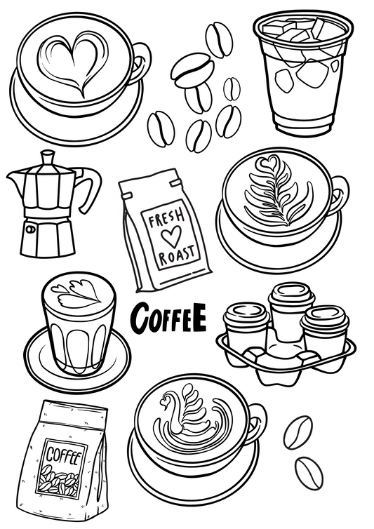 Mindful Meals - Relaxing Colouring Book