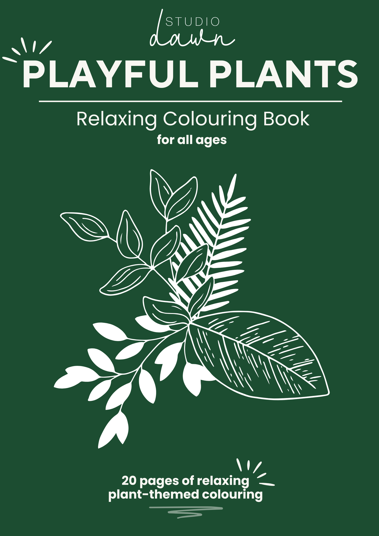 Playful Plants - Relaxing Colouring Book