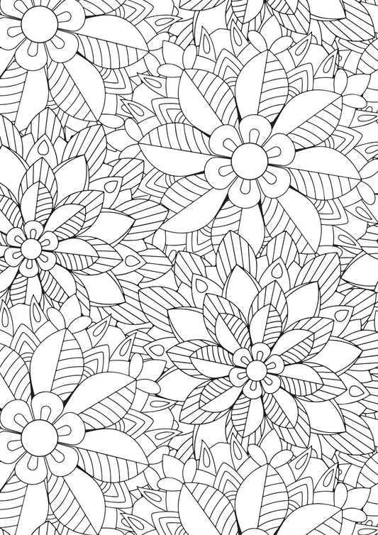 Artful Abstract - Relaxing Colouring Book