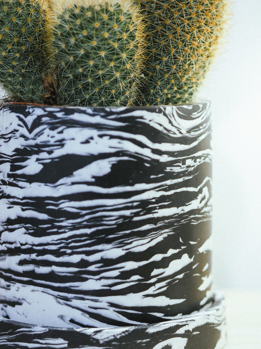 Marbled Plant Pot - 10cm