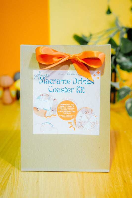 DIY Macrame Drinks Coaster Set