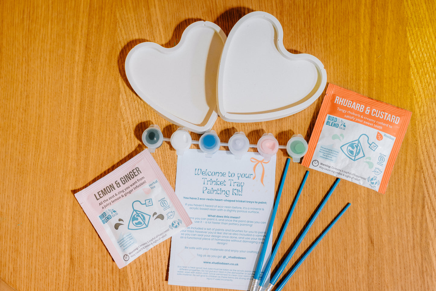 Heart Trinket Tray Painting Kit