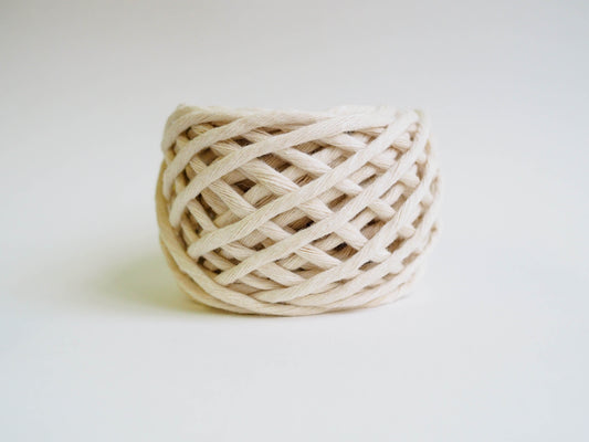 Macrame Cord Spools - 100% Recycled Cotton Cord | 4mm Single Twist