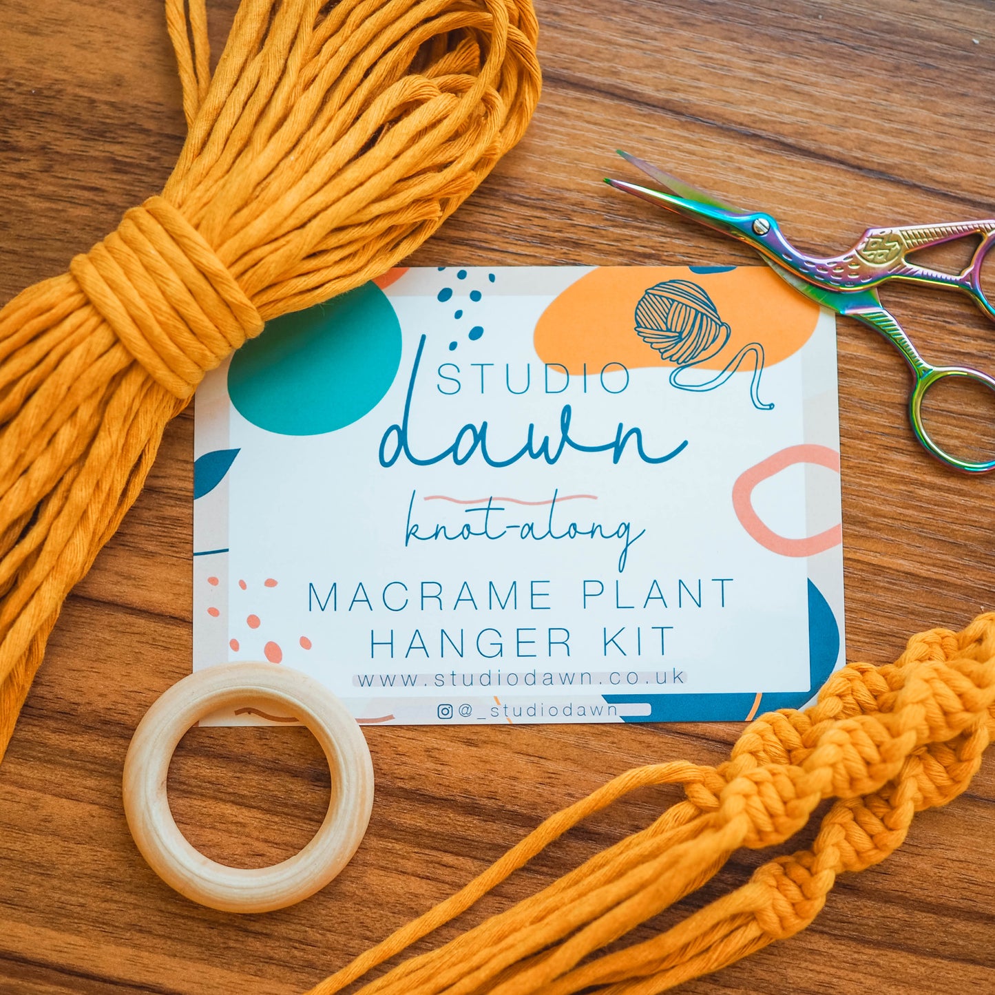 DIY Macrame Classic Plant Hanger Kit