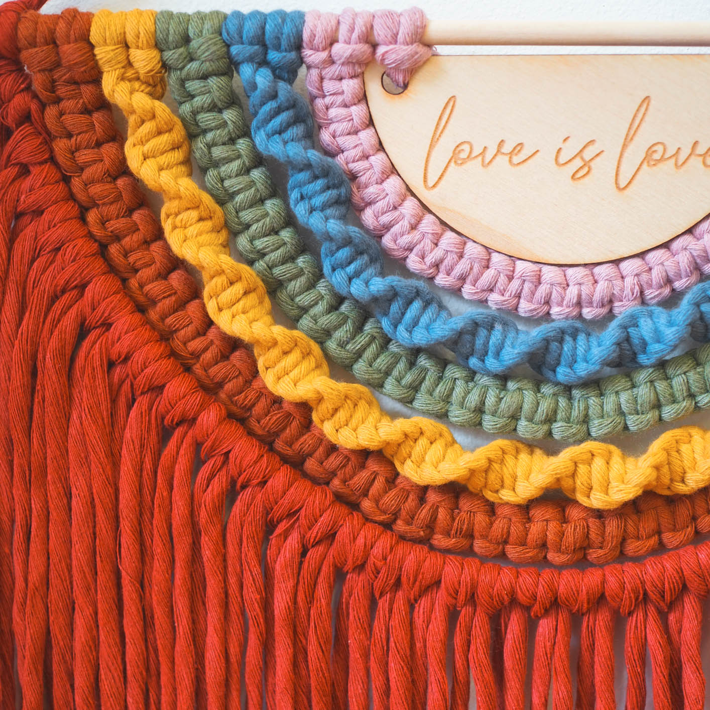 LGBTQ+ Macrame Rainbow